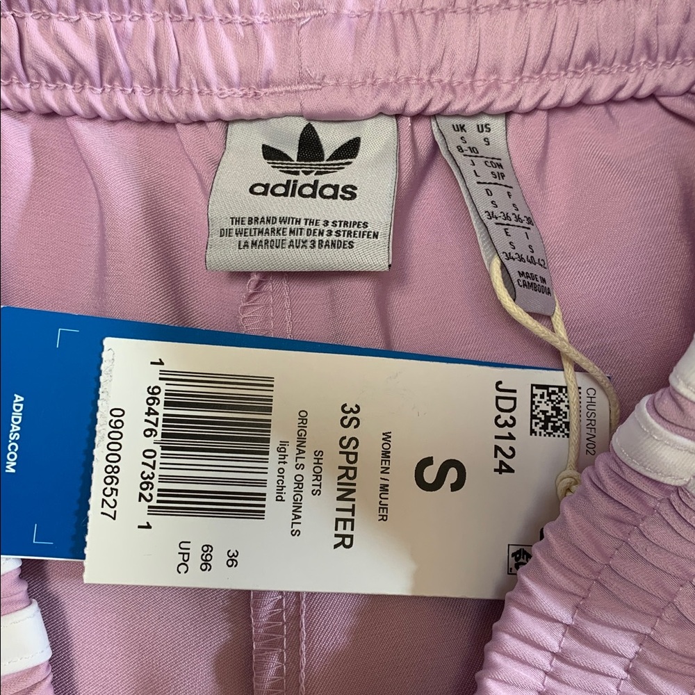 Women’s adidas sprinter shorts in light orchid! NWT - Picture 3 of 4